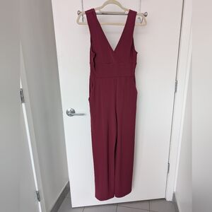 BCBGeneration Deep Red / Burgundy Jumpsuit, Size Small